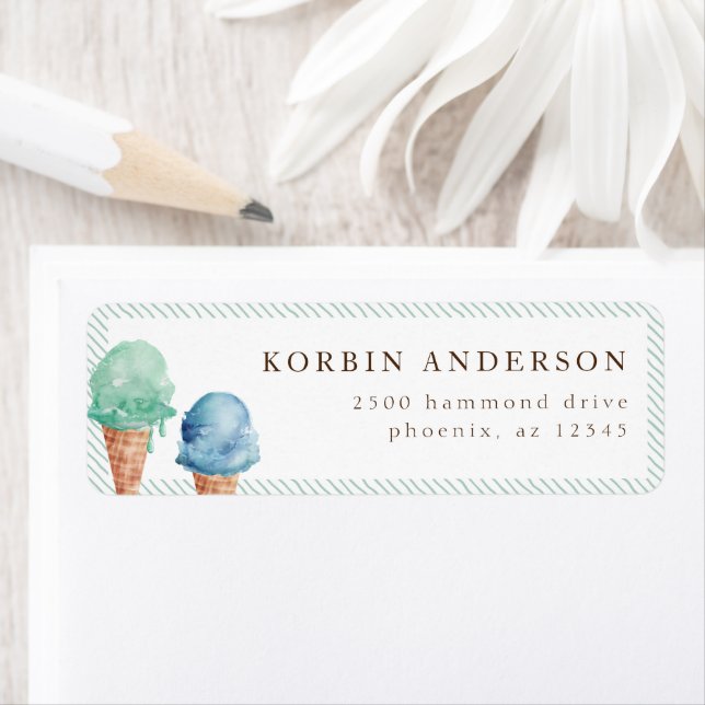 Ice Cream Theme Address (Insitu)