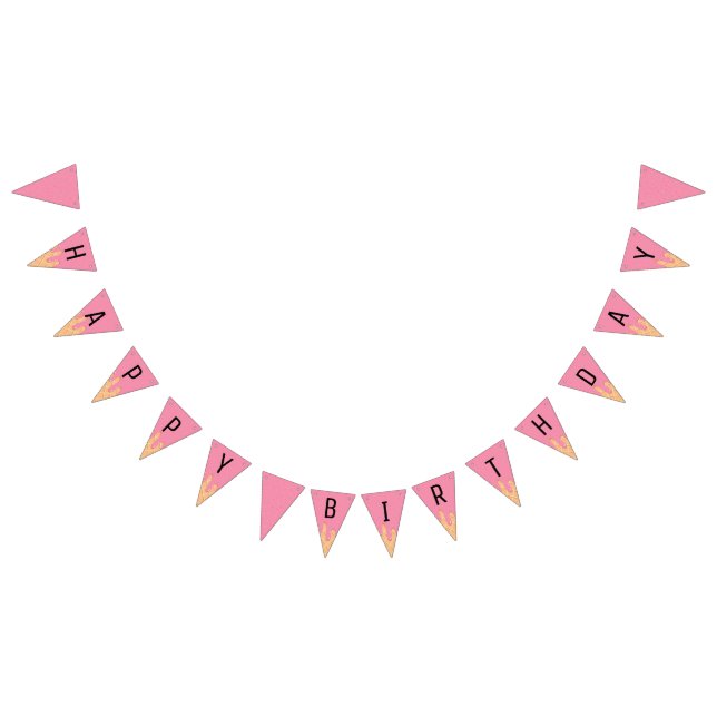 Ice Cream Theme Party Bunting Flags (All)