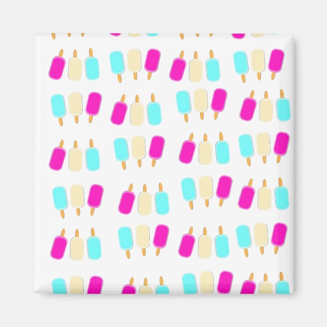 ice cream three colours magnet (Front)