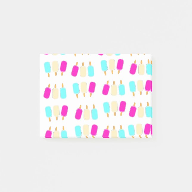 ice cream three colours post-it notes (Front)