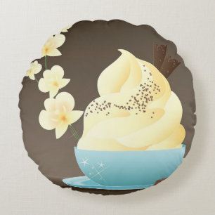 Ice Cream Treat Round Pillow