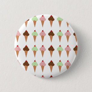 Ice Cream Trio 2 Inch Round Button