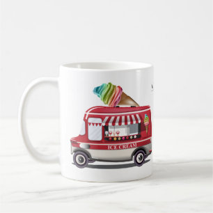 Ice Cream Truck custom name mugs