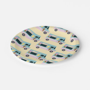 Ice Cream Truck Design Paper Plate