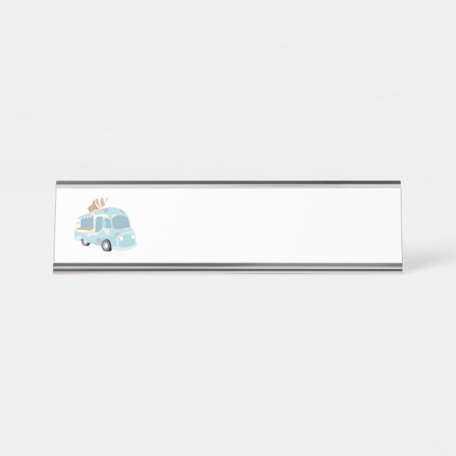 Ice Cream Truck Desk Name Plate (Front)