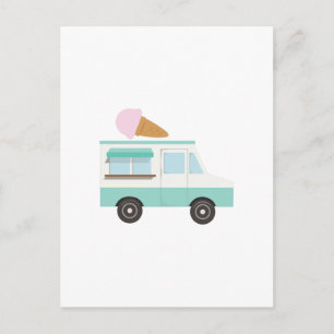 Ice Cream Truck Postcard