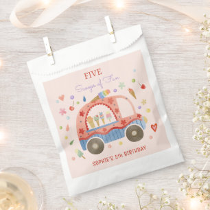 Ice cream truck Scoops of fun kids birthday Favour Bag