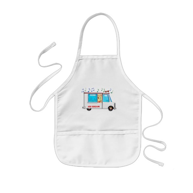 Ice Cream Truck with Music Kids Apron (Front)