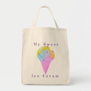 Ice cream vector illustration tote bag