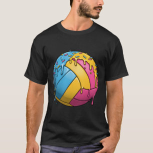Ice Cream Volleyball Drip With Colourful Sprinkles T-Shirt