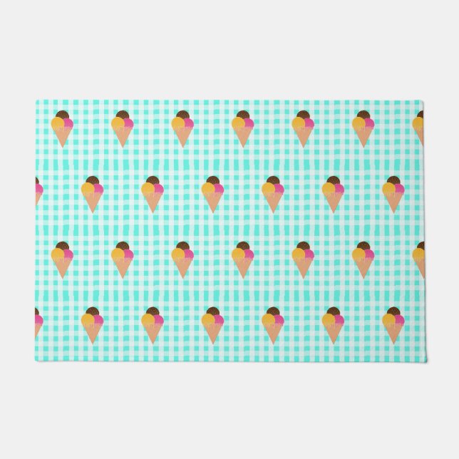 ice-cream waffle cone doormat (Front)
