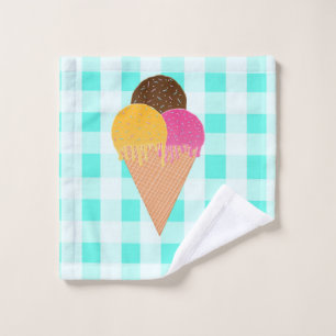 ice-cream waffle cone wash cloth