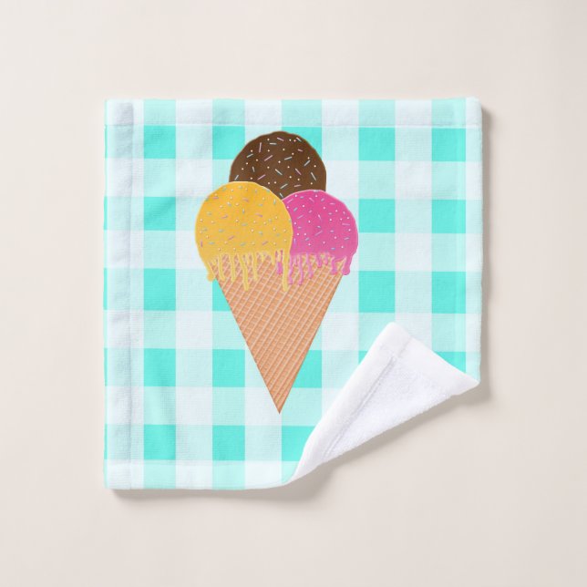 ice-cream waffle cone wash cloth (Wash Cloth)