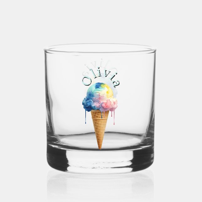 Ice Cream Whiskey Glass (Front)