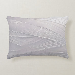 Ice cream white snow winter accent pillow
