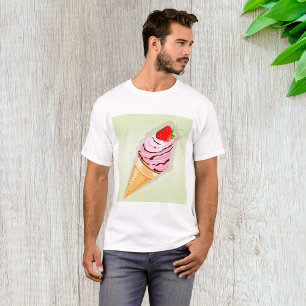 Ice Cream With A Strawberry T-Shirt