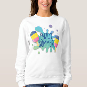 Ice Cream With Water Splash/ Shadow Effect T-Shirt Sweatshirt
