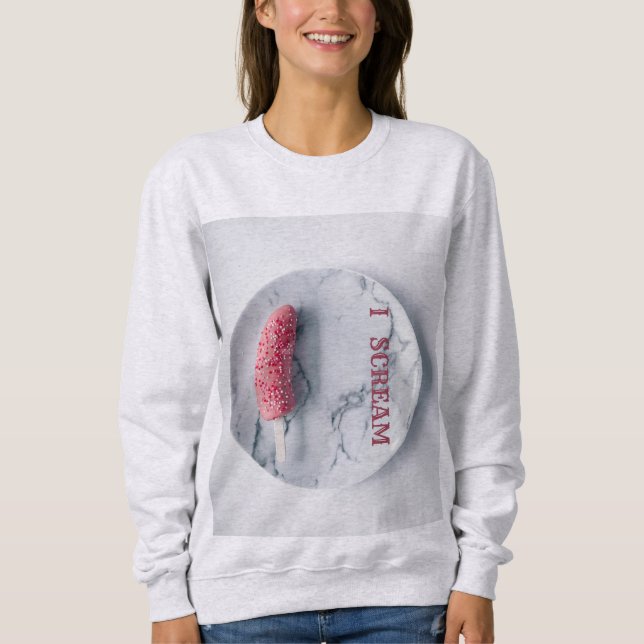  Ice-cream women's Long Sleeve Sweatshirt (Front)