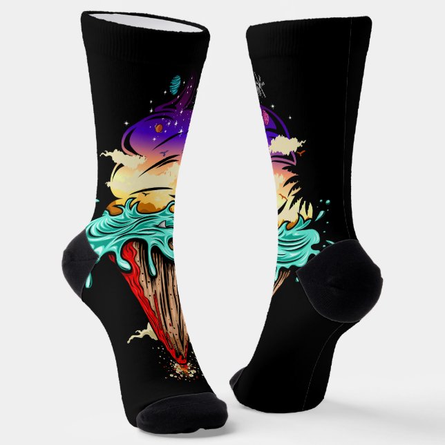 Ice Cream World Socks (Angled)