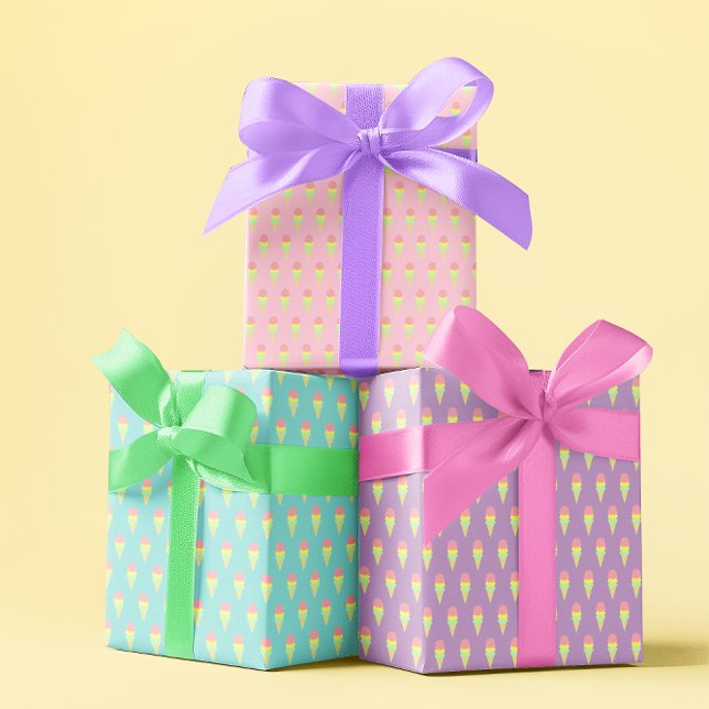 Ice Cream Wrapping Paper Sheet (Creator Uploaded)