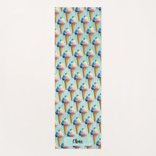 Ice Cream Yoga Mat