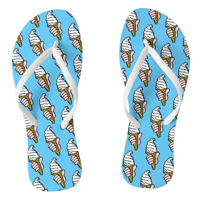 Ice Creams on a Pair of Flip Flops (Footbed)