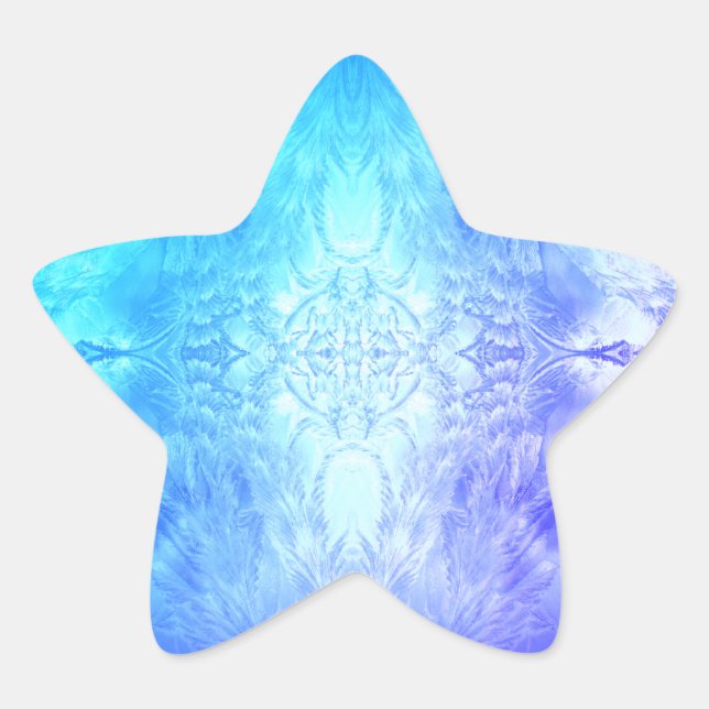 ice crystal star sticker (Front)