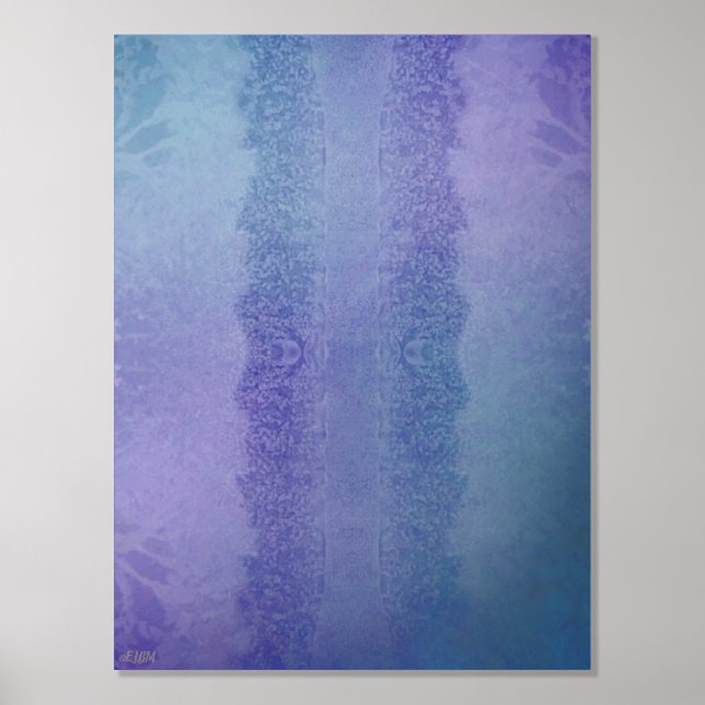 Ice Crystals II Silver Foil Print (Front)