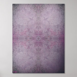 Ice Crystals III Silver Foil Print