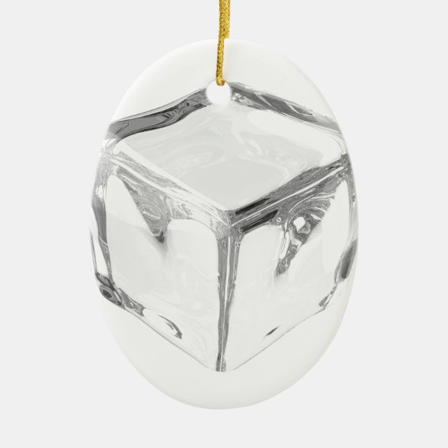 Ice cube ceramic ornament (Front)