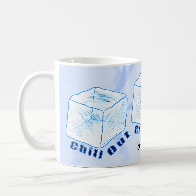 Ice Cube Chill Out Coffee Mug (Left)