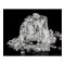 Ice cubes melting into diamonds