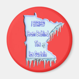 Ice Curtain Refugee Magnet
