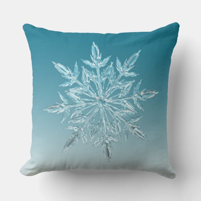 Ice Cyristal Throw Pillow (Front)