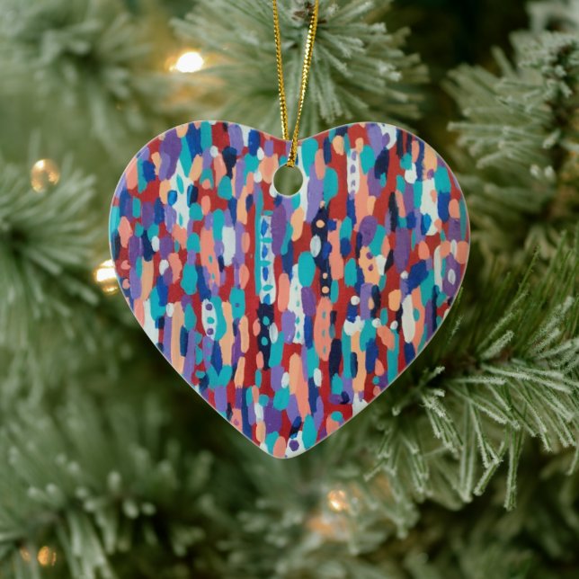 Ice Dance Abstract Ceramic Ornament (Tree)