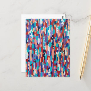 Ice Dance Abstract  Postcard