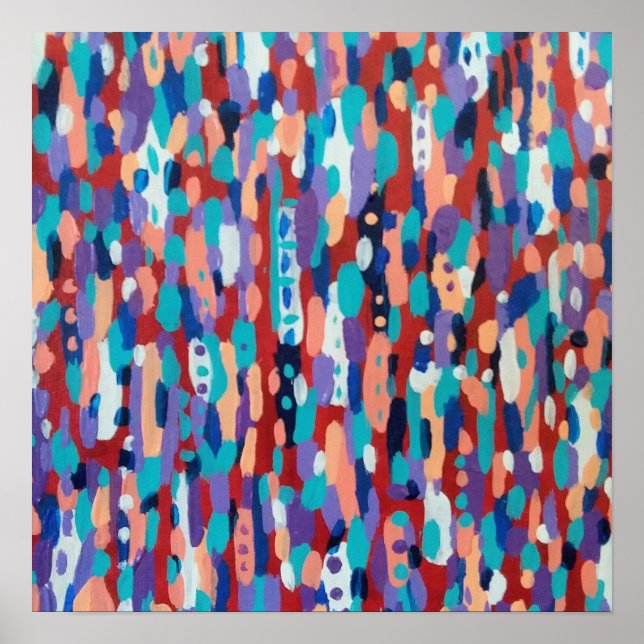 Ice Dance Abstract  Poster (Front)