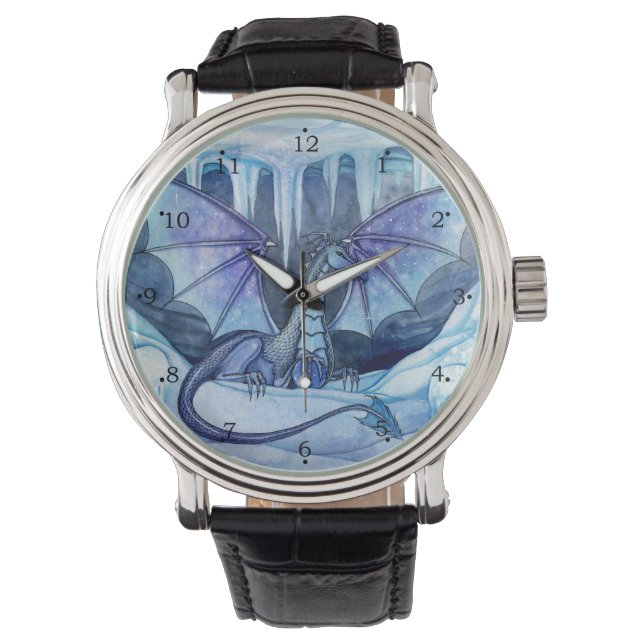 Ice Dragon Fantasy Art by Molly Harrison Watch (Front)