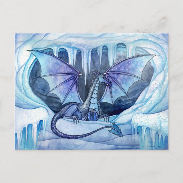 Ice Dragon Postcard by Molly Harrison (Front)