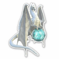 Ice Dragon Snow Winter Glass Sphere