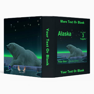 Ice Edge Polar Bear - Alaska Postage Binder