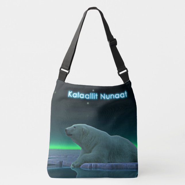 Ice Edge Polar Bear - Greenland Crossbody Bag (Front)