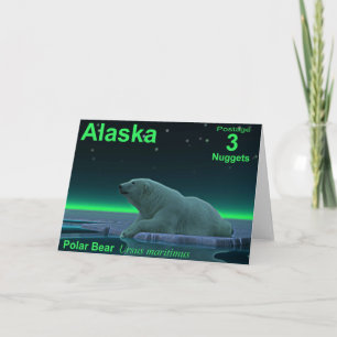 Ice Edge Polar Bear Holiday Card
