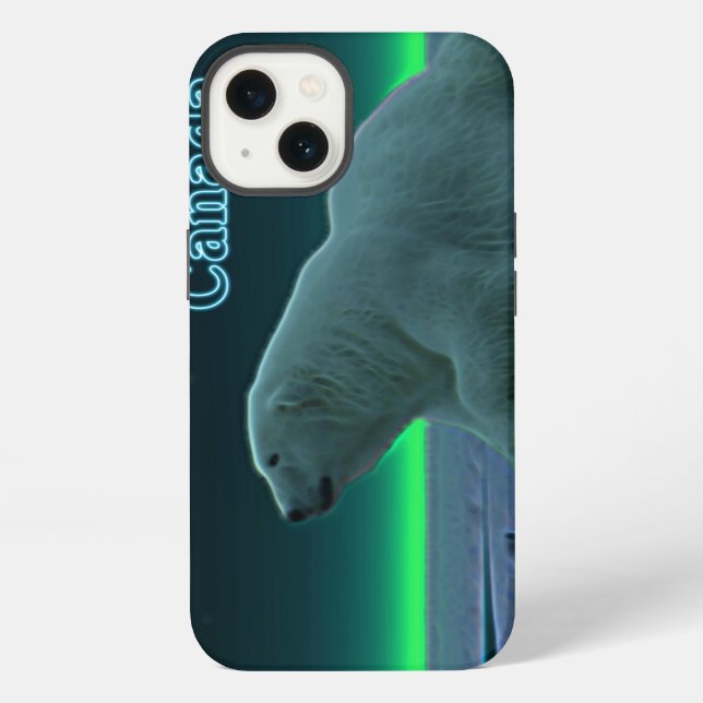 Ice Edge Polar Bear iPhone Case (Back)