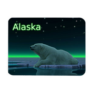 Ice Edge Polar Bear Magnet
