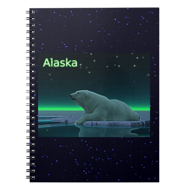 Ice Edge Polar Bear Notebook (Front)