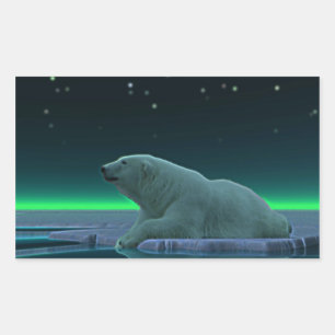 Ice Edge Polar Bear Sticker