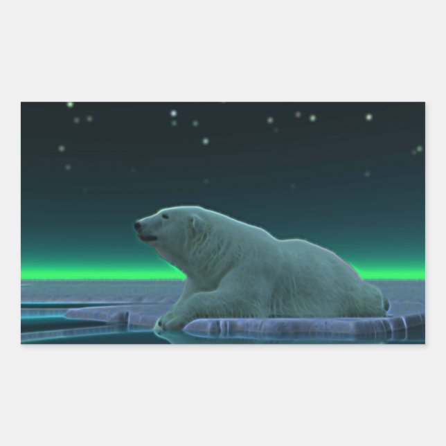 Ice Edge Polar Bear Sticker (Front)