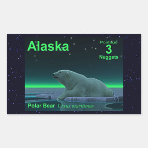 Ice Edge Polar Bear Sticker