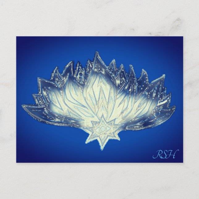 Ice Elemental Lotus Postcard (Front)